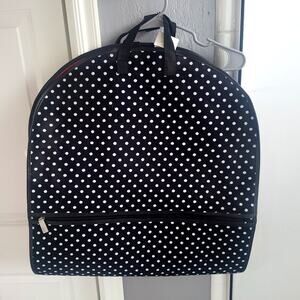 Bueno Collection Black/White Polka Dots Hanging Garment Travel Bag - NEW